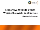 Responsive Website Design - By Kinsh Techologies
