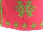 tie shawl into sarong green tattoo fuchsia pareo WholesaleSarong.com