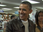 Obama does some holiday shopping with daughters