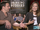 Jake Johnson And Olivia Wilde Discuss Drinking On Set