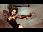 Scarlet Witch digital painting tutorial part 2 of 3 light and shadow