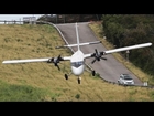 Crazy Landings - St.Barth Nose-down arrivals - Dash 6 Twin Otter ( HD )