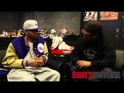 Sway Sits Down with Basketball Legend Allen Iverson at Barclay's Center during Brooklyn Nets Game
