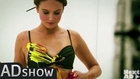 Hot woman does body painting